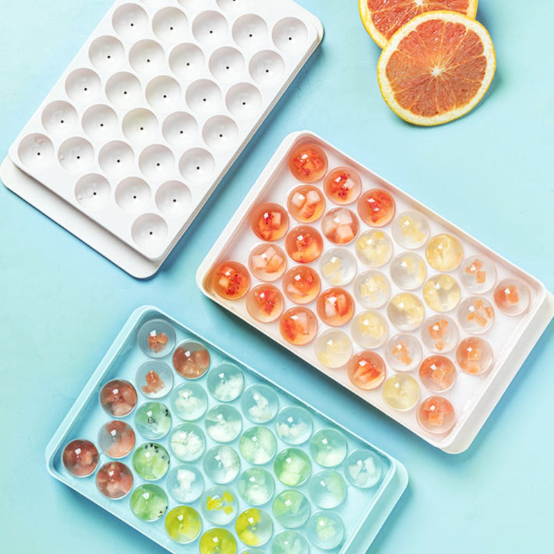 Jelly Ball Ice Ball Making Mold with Lid