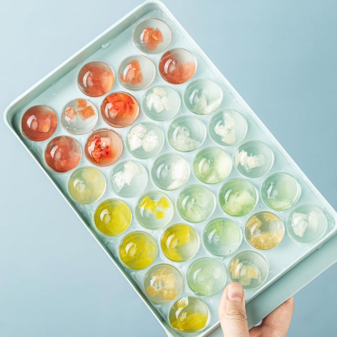 Jelly Ball Ice Ball Making Mold with Lid