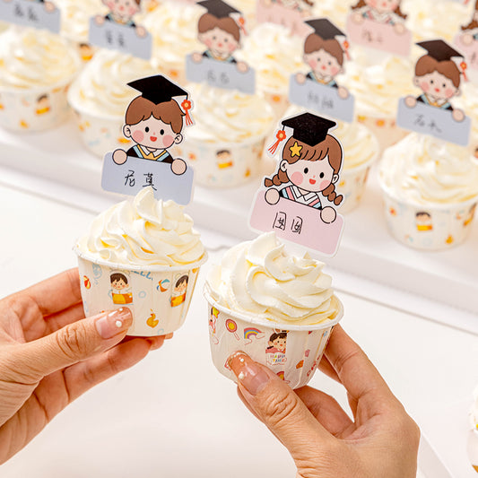 300pcs Graduation Name Cards Cupcake Toppers