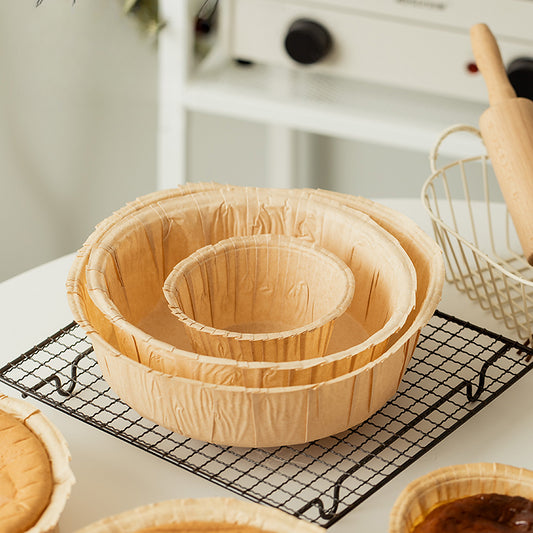 Oven-Safe Disposable Paper Cake Mould Pack 50