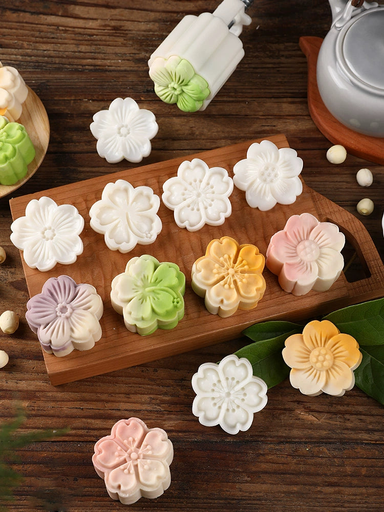 Cherry Blossom Mooncake Mould Set
