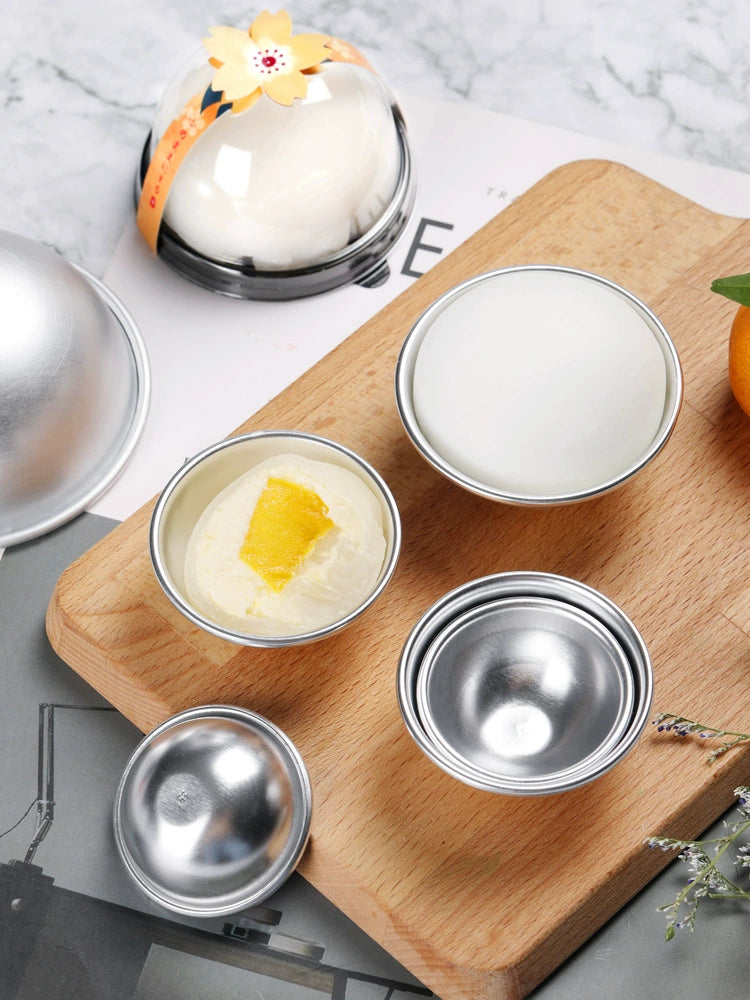 Mini Aluminum Hemisphere Pan Mochi Mold
