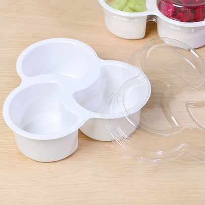 3-Compartment Fruit Take Out Container Pack 50