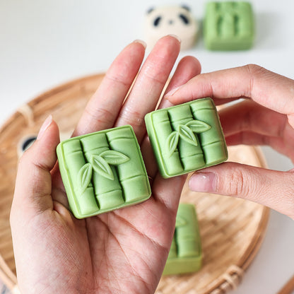 Bamboo Panda Mooncake Mould Set