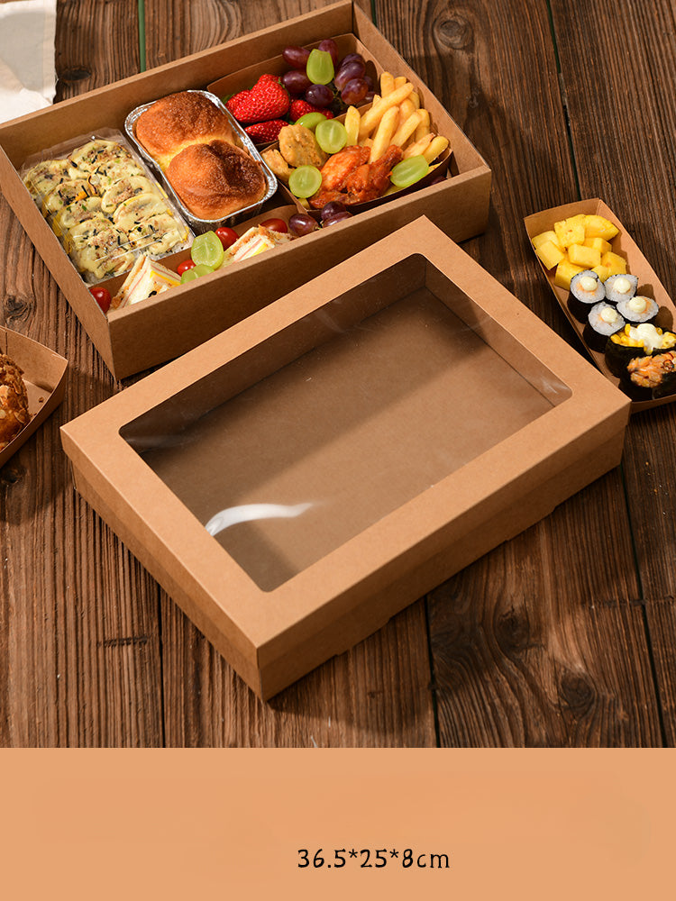 Large Disposable Picnic Takeout Box Set of 10