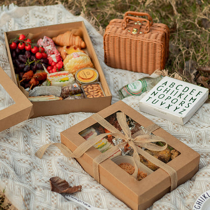 Large Disposable Picnic Takeout Box Set of 10