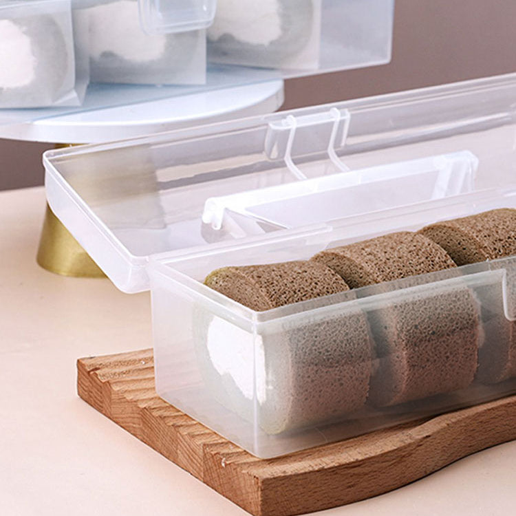 Roll Cake Storage Container with Handle