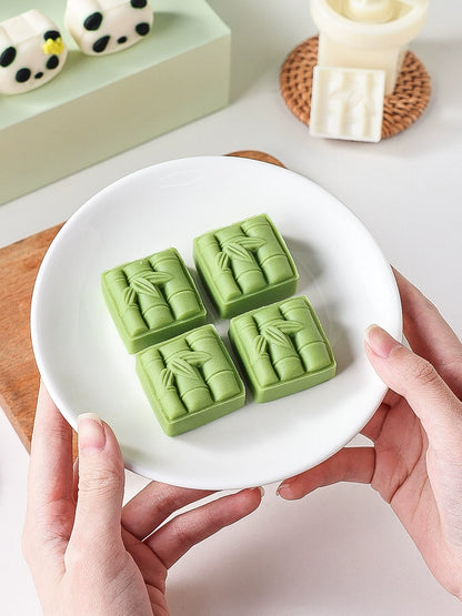 Bamboo Panda Mooncake Mould Set