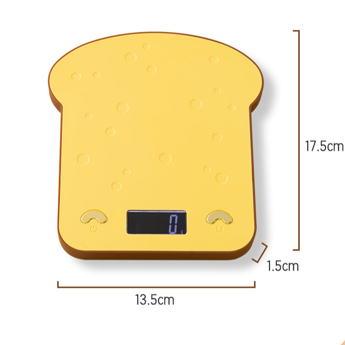 Toast-shaped Digital Baking Kitchen Scale