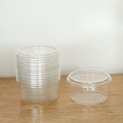 4-Inch Clear Basque Cake Box with Lid